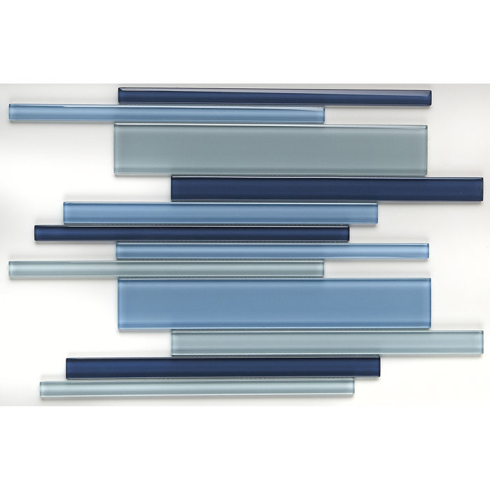 Itona Tile Geneva Random Sized Linear Mosaic Wall & Floor Tile